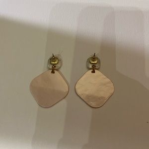 White/Rosy Pink Earrings